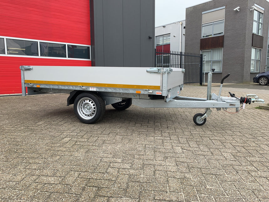 Eduard Geremde Eduard plateauwagen - 256x150 cm - 1350 kg bruto laadvermogen - 63 cm laadvloerhoogte - 30 cm borden