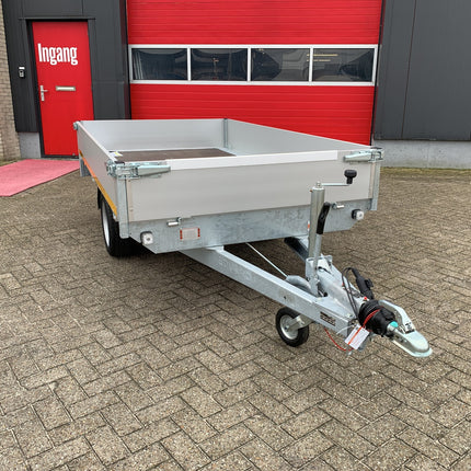 Eduard Geremde Eduard plateauwagen - 256x150 cm - 1350 kg bruto laadvermogen - 63 cm laadvloerhoogte - 30 cm borden