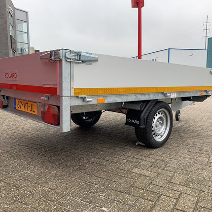Eduard Geremde Eduard plateauwagen - 256x150 cm - 1350 kg bruto laadvermogen - 63 cm laadvloerhoogte - 30 cm borden