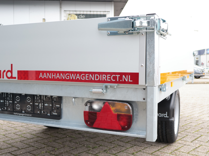 Eduard Geremde Eduard plateauwagen - 256x150 cm - 1350 kg bruto laadvermogen - 63 cm laadvloerhoogte - 30 cm borden