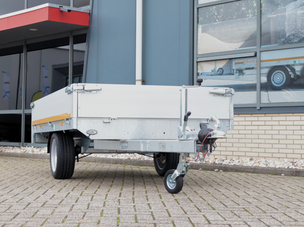 Eduard Geremde Eduard plateauwagen - 256x150 cm - 1350 kg bruto laadvermogen - 63 cm laadvloerhoogte - 30 cm borden
