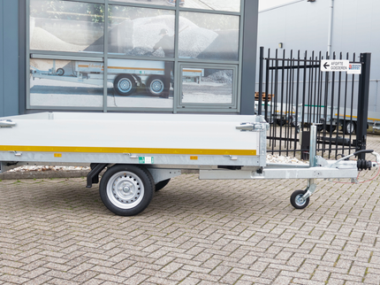 Eduard Geremde Eduard plateauwagen - 256x150 cm - 1350 kg bruto laadvermogen - 63 cm laadvloerhoogte - 30 cm borden