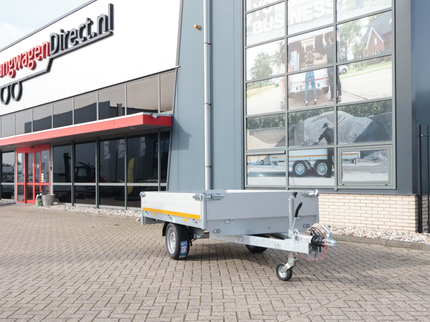 Eduard Geremde Eduard plateauwagen - 256x150 cm - 1350 kg bruto laadvermogen - 63 cm laadvloerhoogte - 30 cm borden