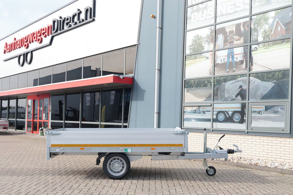 Eduard Geremde Eduard plateauwagen - 256x150 cm - 1350 kg bruto laadvermogen - 63 cm laadvloerhoogte - 30 cm borden