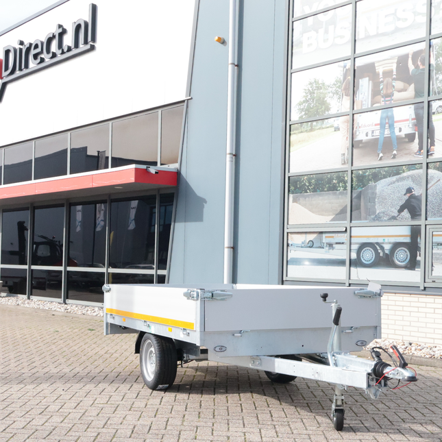 Eduard Geremde Eduard plateauwagen - 256x150 cm - 1500 kg bruto laadvermogen - 63 cm laadvloerhoogte - 30 cm borden