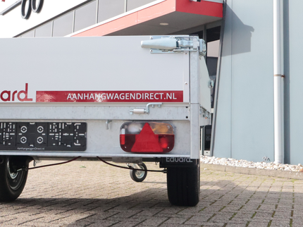 Eduard Geremde Eduard plateauwagen - 256x150 cm - 1500 kg bruto laadvermogen - 63 cm laadvloerhoogte - 30 cm borden