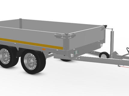 Eduard Geremde Eduard plateauwagen - 256x150 cm - 2000 kg bruto laadvermogen - inclusief oprijplaten