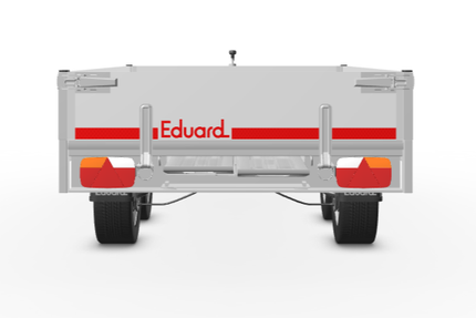Eduard Geremde Eduard plateauwagen - 256x150 cm - 2000 kg bruto laadvermogen - inclusief oprijplaten