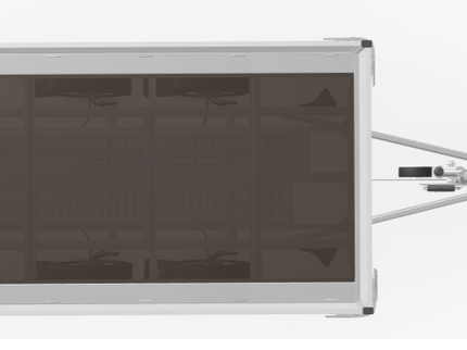 Eduard Geremde Eduard plateauwagen - 256x150 cm - 2000 kg bruto laadvermogen - inclusief oprijplaten
