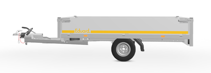 Eduard Geremde Eduard plateauwagen - 256x150 cm - 750 kg bruto laadvermogen - 56 cm laadvloerhoogte - 30 cm borden