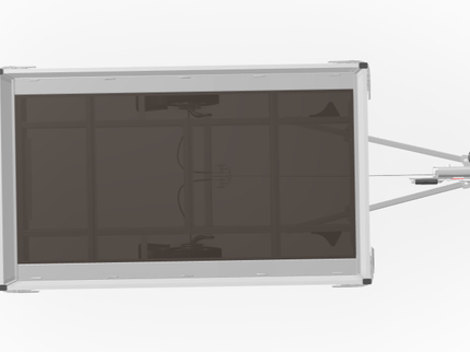 Eduard Geremde Eduard plateauwagen - 256x150 cm - 750 kg bruto laadvermogen - 56 cm laadvloerhoogte - 30 cm borden