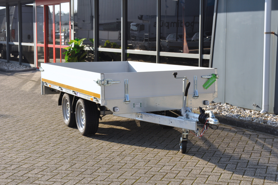 Eduard Geremde Eduard plateauwagen - 300x150 cm - 2000 kg bruto laadvermogen - 63 cm laadvloerhoogte - 30 cm borden