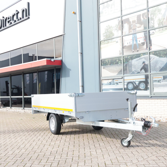 Eduard Geremde Eduard plateauwagen - 310x160 cm - 1350 kg bruto laadvermogen - 72 cm laadvloerhoogte - 40 cm borden