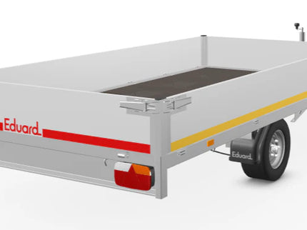 Eduard Geremde Eduard plateauwagen - 310x160 cm - 1500 kg bruto laadvermogen - 63 cm laadvloerhoogte - 30 cm borden