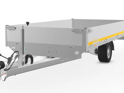 Eduard Geremde Eduard plateauwagen - 310x160 cm - 1500 kg bruto laadvermogen - 63 cm laadvloerhoogte - 30 cm borden