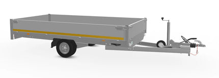 Eduard Geremde Eduard plateauwagen - 310x160 cm - 1500 kg bruto laadvermogen - 63 cm laadvloerhoogte - 30 cm borden