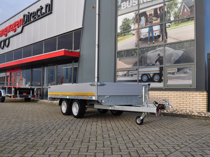 Eduard Geremde Eduard plateauwagen - 310x160 cm - 2000 kg bruto laadvermogen - 63 cm laadvloerhoogte - 30 cm borden