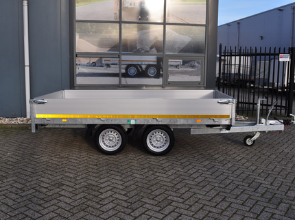 Eduard Geremde Eduard plateauwagen - 310x160 cm - 2000 kg bruto laadvermogen - 63 cm laadvloerhoogte - 30 cm borden