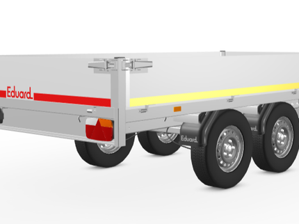 Eduard Geremde Eduard plateauwagen - 310x160 cm - 2000 kg bruto laadvermogen - 72 cm laadvloerhoogte - 30 cm borden