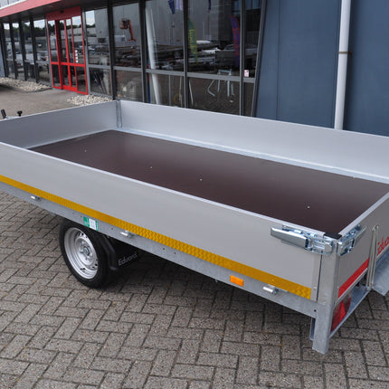 Eduard Geremde Eduard plateauwagen - 310x180 cm - 1500 kg bruto laadvermogen - 63 cm laadvloerhoogte - 30 cm borden