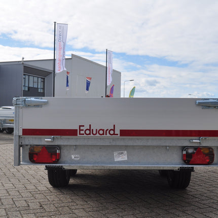 Eduard Geremde Eduard plateauwagen - 310x180 cm - 1500 kg bruto laadvermogen - 63 cm laadvloerhoogte - 30 cm borden
