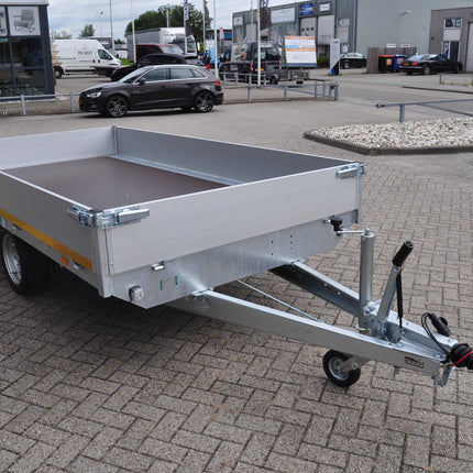 Eduard Geremde Eduard plateauwagen - 310x180 cm - 1500 kg bruto laadvermogen - 63 cm laadvloerhoogte - 30 cm borden