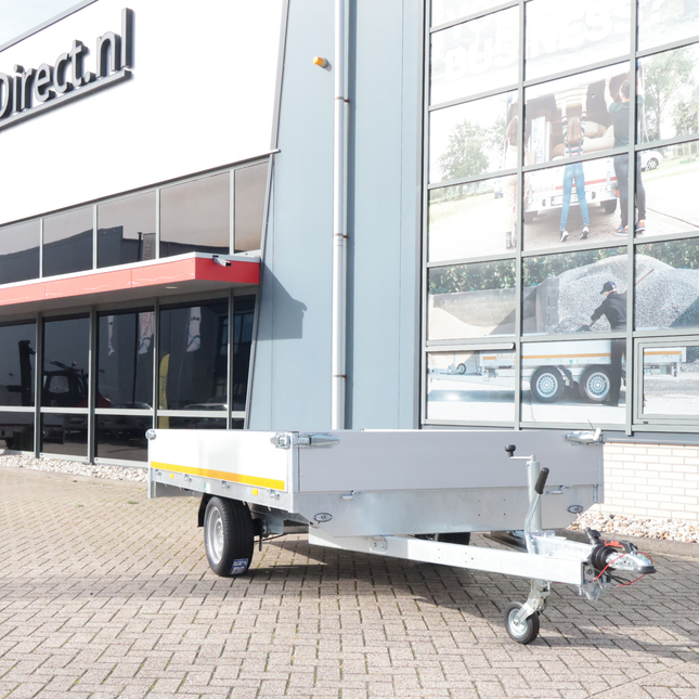 Eduard Geremde Eduard plateauwagen - 310x180 cm - 1500 kg bruto laadvermogen - 63 cm laadvloerhoogte - 30 cm borden