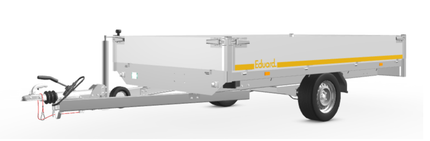 Eduard Geremde Eduard plateauwagen - 310x180 cm - 1800 kg bruto laadvermogen - 63 cm laadvloerhoogte - 30 cm borden