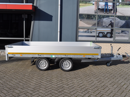 Eduard Geremde Eduard plateauwagen - 330x180 cm - 2000 kg bruto laadvermogen - 63 cm laadvloerhoogte - 30 cm borden