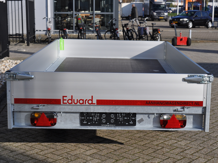 Eduard Geremde Eduard plateauwagen - 330x180 cm - 2000 kg bruto laadvermogen - 63 cm laadvloerhoogte - 30 cm borden