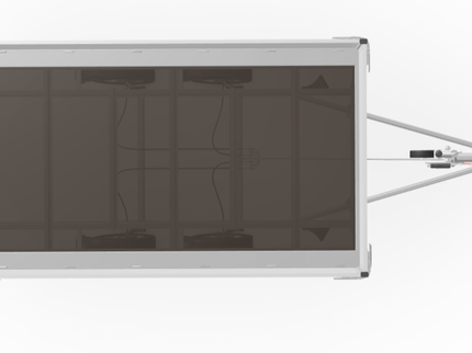 Eduard Geremde Eduard plateauwagen - 330x180 cm - 2000 kg bruto laadvermogen - 63 cm laadvloerhoogte - 30 cm borden