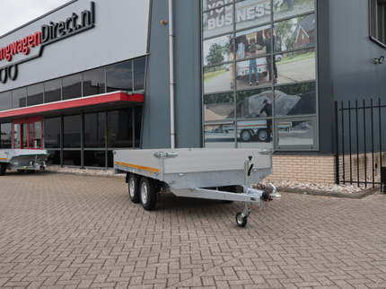Eduard Geremde Eduard plateauwagen - 330x180 cm - 2500 kg bruto laadvermogen - 72 cm laadvloerhoogte - 30 cm borden