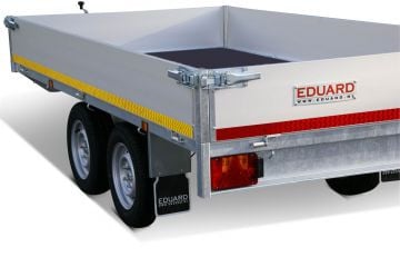 Eduard Geremde Eduard plateauwagen - 330x180 cm - 2700 kg bruto laadvermogen - 72 cm laadvloerhoogte - 40 cm borden