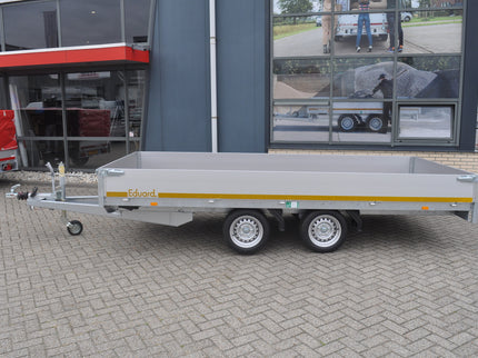 Eduard Geremde Eduard plateauwagen - 406x180 cm - 2000 kg bruto laadvermogen - 63 cm laadvloerhoogte - 30 cm borden