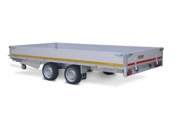 Eduard Geremde Eduard plateauwagen - 406x220 cm - 3500 kg bruto laadvermogen - 63 cm laadvloerhoogte - 30 cm borden