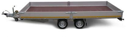 Eduard Geremde Eduard plateauwagen - 406x220 cm - 3500 kg bruto laadvermogen - 63 cm laadvloerhoogte - 30 cm borden