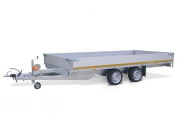 Eduard Geremde Eduard plateauwagen - 406x220 cm - 3500 kg bruto laadvermogen - 63 cm laadvloerhoogte - 30 cm borden