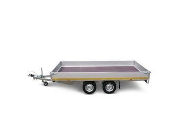 Eduard Geremde Eduard plateauwagen - 406x220 cm - 3500 kg bruto laadvermogen - 63 cm laadvloerhoogte - 30 cm borden