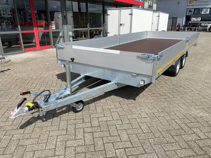 Eduard Geremde Eduard plateauwagen - 506x200 cm - 2700 kg bruto laadvermogen - 63 cm laadvloerhoogte - 30 cm borden