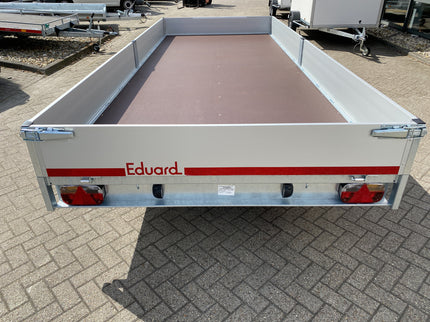 Eduard Geremde Eduard plateauwagen - 506x200 cm - 2700 kg bruto laadvermogen - 63 cm laadvloerhoogte - 30 cm borden