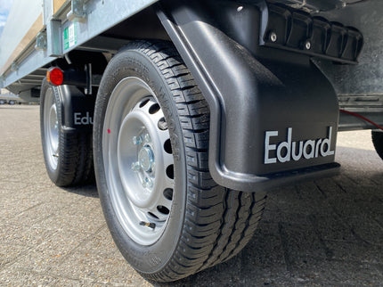 Eduard Geremde Eduard plateauwagen - 506x200 cm - 2700 kg bruto laadvermogen - 63 cm laadvloerhoogte - 30 cm borden