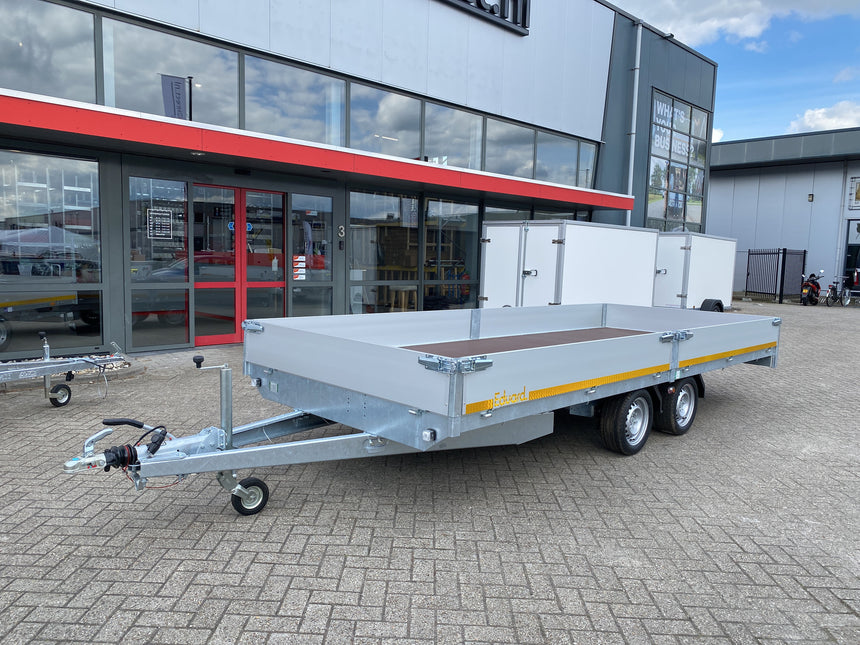 Eduard Geremde Eduard plateauwagen - 506x200 cm - 3000 kg bruto laadvermogen - 63 cm laadvloerhoogte - 30 cm borden
