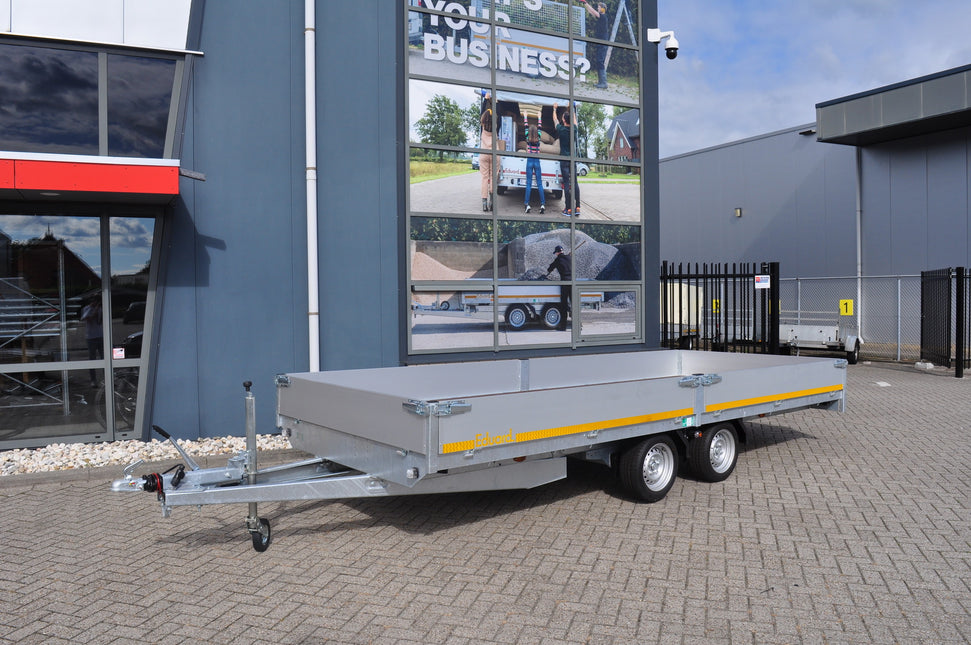 Eduard Geremde Eduard plateauwagen - 506x200 cm - 3500 kg bruto laadvermogen - 63 cm laadvloerhoogte - 30 cm borden