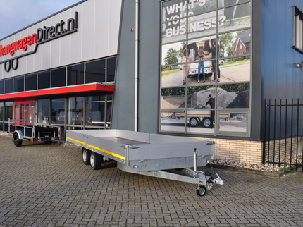 Eduard Geremde Eduard plateauwagen - 606x200 cm - 3000 kg bruto laadvermogen - 63 cm laadvloerhoogte - 30 cm borden