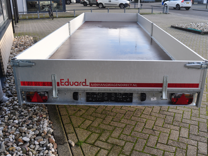 Eduard Geremde Eduard plateauwagen - 606x200 cm - 3000 kg bruto laadvermogen - 63 cm laadvloerhoogte - 30 cm borden