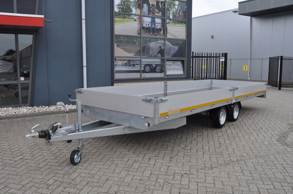 Eduard Geremde Eduard plateauwagen - 606x200 cm - 3500 kg bruto laadvermogen - 63 cm laadvloerhoogte - 30 cm borden