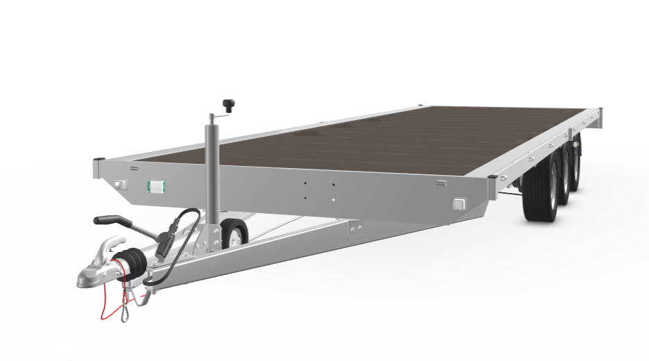 Eduard Geremde Eduard plateauwagen - 606x220 cm - 3500 kg bruto laadvermogen - tridem asser