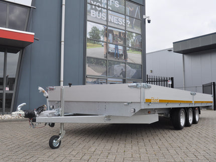 Eduard Geremde Eduard plateauwagen - 606x220 cm - 3500 kg bruto laadvermogen - 63 cm laadvloerhoogte - 30 cm borden - tridem asser
