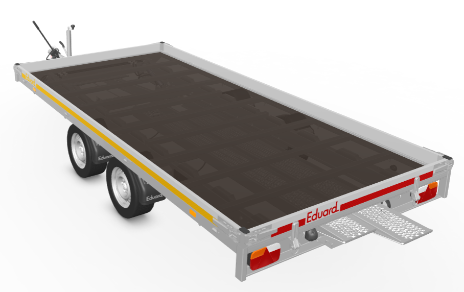 Eduard Kantelbare Eduard Autotransporter - 406x200 cm - 3000 kg - 63 cm laadvloerhoogte