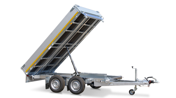 Eduard Ongeremde Eduard achterwaartse kipper - 256x150 cm - 750 kg bruto laadvermogen - elektrisch - 72 cm laadvloerhoogte